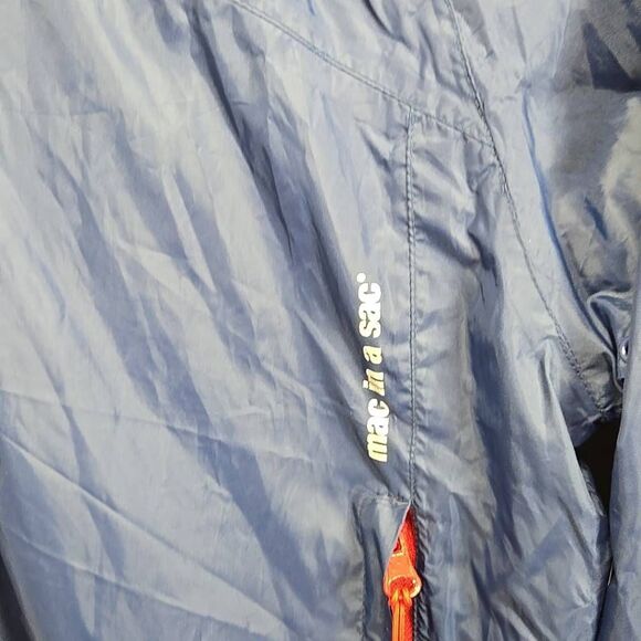 MAC IN A SAC Men's Size XS Target Dry Waterproof Full Zip Jacket Blue Red - Picture 4 of 15